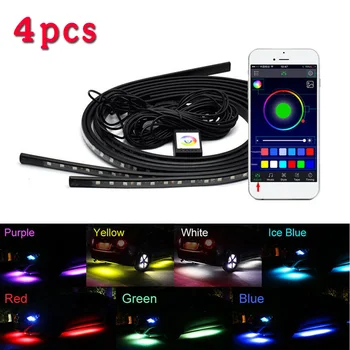 4pcs Car Chassis Lights Styling LED Strip Light RGB Underbody Neon Kit App Control Double-sided Tape DC 12V Easy Use
4pcs Car Chassis Lights Styling LED Strip Light RGB Underbody Neon Kit App Control Double-sided Tape DC 12V Easy Use