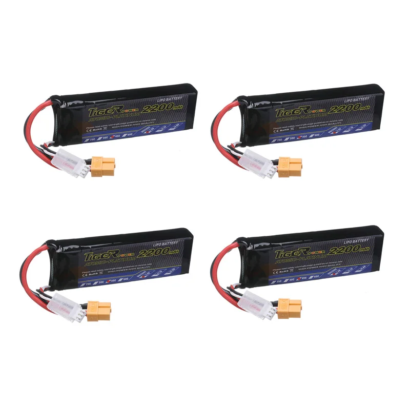 1/2/4 PCS Tiger-Power 7.4V 2200mAh 45C 2S Lipo Battery XT30 Plug For FPV Racing Drone RC Multirotor Spare Part DIY Accessories
1/2/4 PCS Tiger-Power 7.4V 2200mAh 45C 2S Lipo Battery XT30 Plug For FPV Racing Drone RC Multirotor Spare Part DIY Accessories