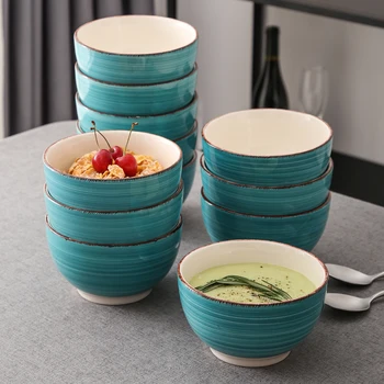 Vancasso Bella-T 4/8/12-Piece 720ML Natural Vintage Handpainted Ceramic Soup/Mixing/Fruit/Noodle/Ramen Large Serving Bowl Set
Vancasso Bella-T 4/8/12-Piece 720ML Natural Vintage Handpainted Ceramic Soup/Mixing/Fruit/Noodle/Ramen Large Serving Bowl Set