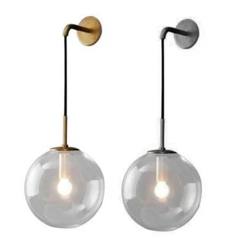 Modern Nordic Retro Glass Wall Lamp Ball Wall Lamp Bedside Lamp Indoor Lamp Gold+Smoke Gray Shade
Modern Nordic Retro Glass Wall Lamp Ball Wall Lamp Bedside Lamp Indoor Lamp Gold+Smoke Gray Shade