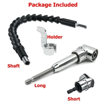 105° Right Angle Driver 1/4 Hex Shank Extension Drill Screwdriver Attachment Kit
105° Right Angle Driver 1/4 Hex Shank Extension Drill Screwdriver Attachment Kit