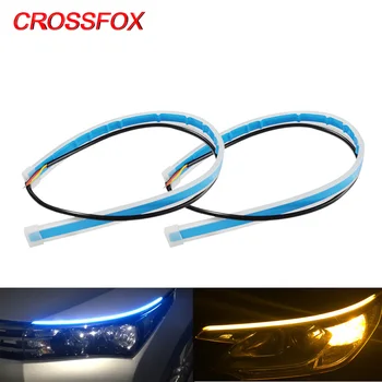 CROSSFOX 2x DRL Daytime Running Lights 30 45 60CM Flexible Soft Tube Guide LED Strip Flow Dynamic White Blue Turn Signal Yellow
CROSSFOX 2x DRL Daytime Running Lights 30 45 60CM Flexible Soft Tube Guide LED Strip Flow Dynamic White Blue Turn Signal Yellow