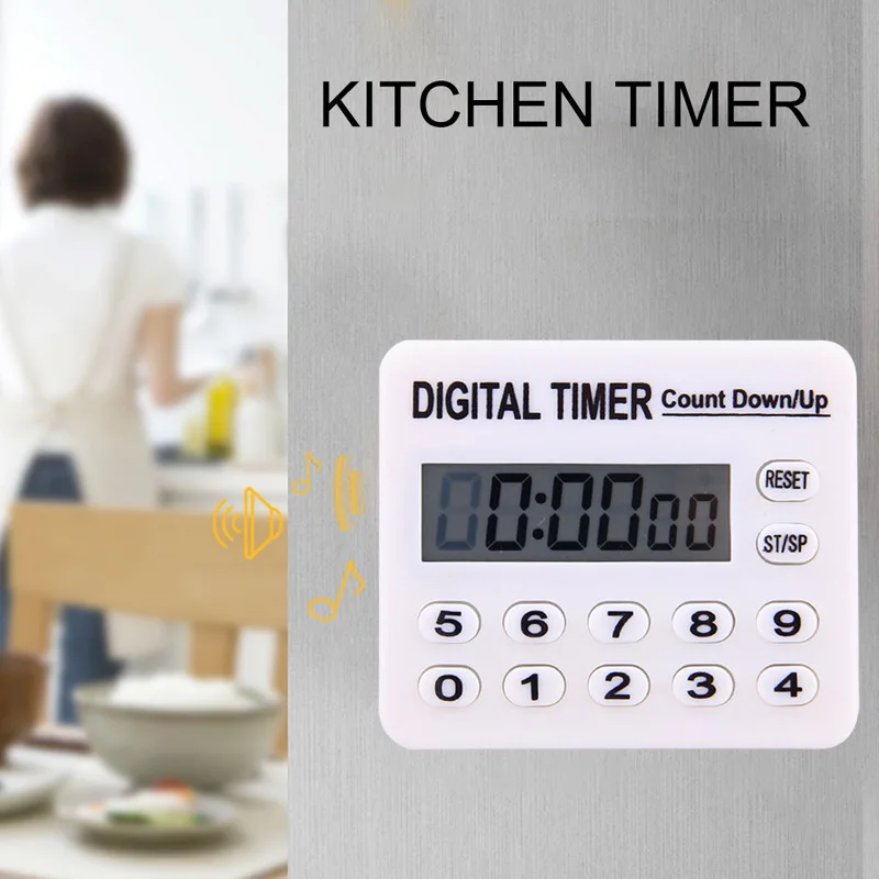 Brand New White Digital LCD Kitchen Cooking Sport Timer Clock 12 Key Count UP/Down Timer Cooking Timer Kitchen Timer
Brand New White Digital LCD Kitchen Cooking Sport Timer Clock 12 Key Count UP/Down Timer Cooking Timer Kitchen Timer