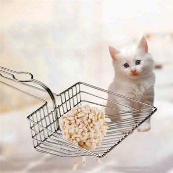 Pet Cat Toilet Litter Scoops Stainless Steel Metal Cats Cleaning Tool Kitten Hollow Clean Scoopers Pets Litter Sand Shovel J50 
Pet Cat Toilet Litter Scoops Stainless Steel Metal Cats Cleaning Tool Kitten Hollow Clean Scoopers Pets Litter Sand Shovel J50