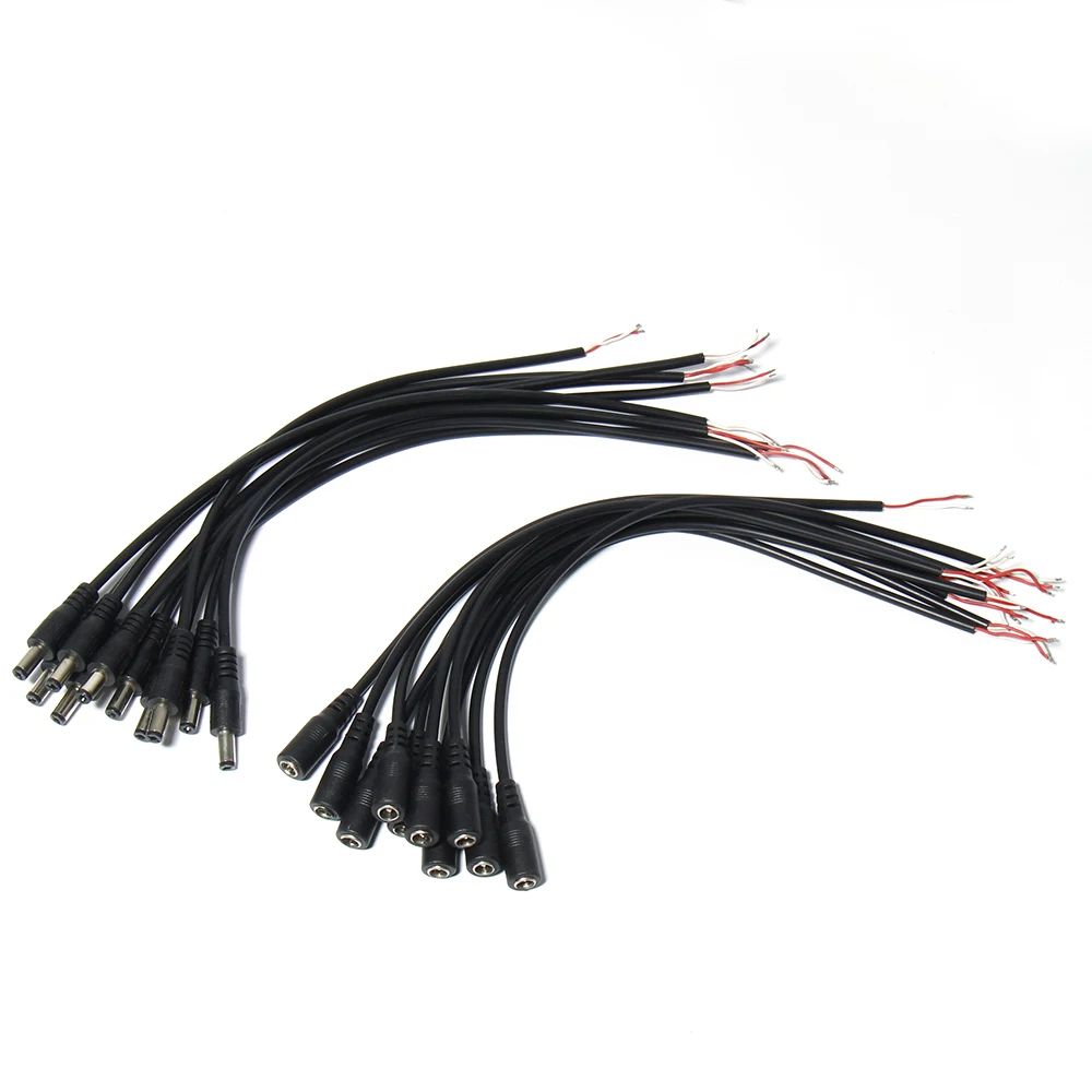 DC Jack Connectors Power Extension Cable 22AWG Female Male DC Plug Adapter For CCTV Camera 5050 3528 LED Strip 5.5mm x 2.1mm
DC Jack Connectors Power Extension Cable 22AWG Female Male DC Plug Adapter For CCTV Camera 5050 3528 LED Strip 5.5mm x 2.1mm