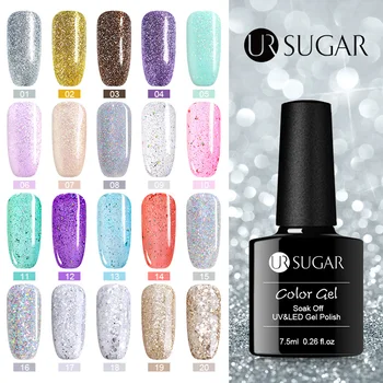 UR SUGAR 7.5ml Platinum Glitter Led Gel Polish Soak Off Nail Gel varnish Shiny Laser Sequins Decorations UV Gel Varnish
UR SUGAR 7.5ml Platinum Glitter Led Gel Polish Soak Off Nail Gel varnish Shiny Laser Sequins Decorations UV Gel Varnish