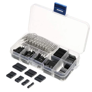 310pcs terminals Set Dupont Wire Jumper Pin Header Connectors Housing Kit Male Crimp Pins+Female Pin Connector Pitch With Box 
310pcs terminals Set Dupont Wire Jumper Pin Header Connectors Housing Kit Male Crimp Pins+Female Pin Connector Pitch With Box