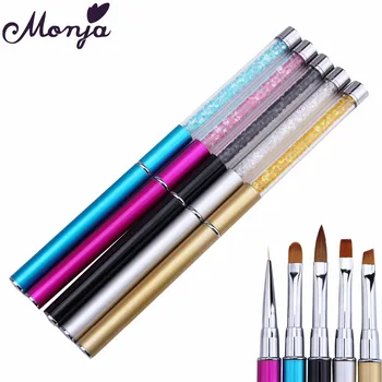 Monja 5 Style Nail Art Decoration Nail Brush Acrylic Liquid UV Gel Pen Flower Design Painting Pen Serif Stripe Pen Manicure Tool
Monja 5 Style Nail Art Decoration Nail Brush Acrylic Liquid UV Gel Pen Flower Design Painting Pen Serif Stripe Pen Manicure Tool