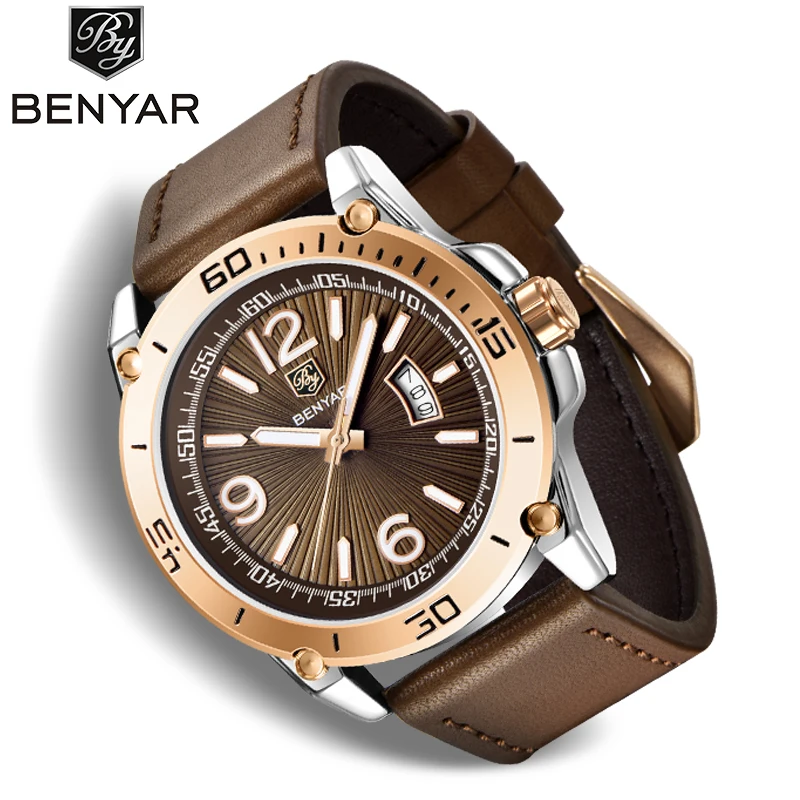 Top luxury brand watches for men BENYAR fashion quartz male watches casual sport clock men waterproof wrist watch Reloj hombres
Top luxury brand watches for men BENYAR fashion quartz male watches casual sport clock men waterproof wrist watch Reloj hombres