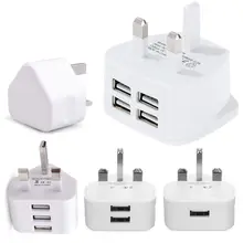 Plug Single USB Double USB 3USB Adapter Mains 3 Pin Plug USB Adaptor Wall Charger Travel Charging Cable 5V2 1A For Apple
Plug Single USB Double USB 3USB Adapter Mains 3 Pin Plug USB Adaptor Wall Charger Travel Charging Cable 5V2 1A For Apple