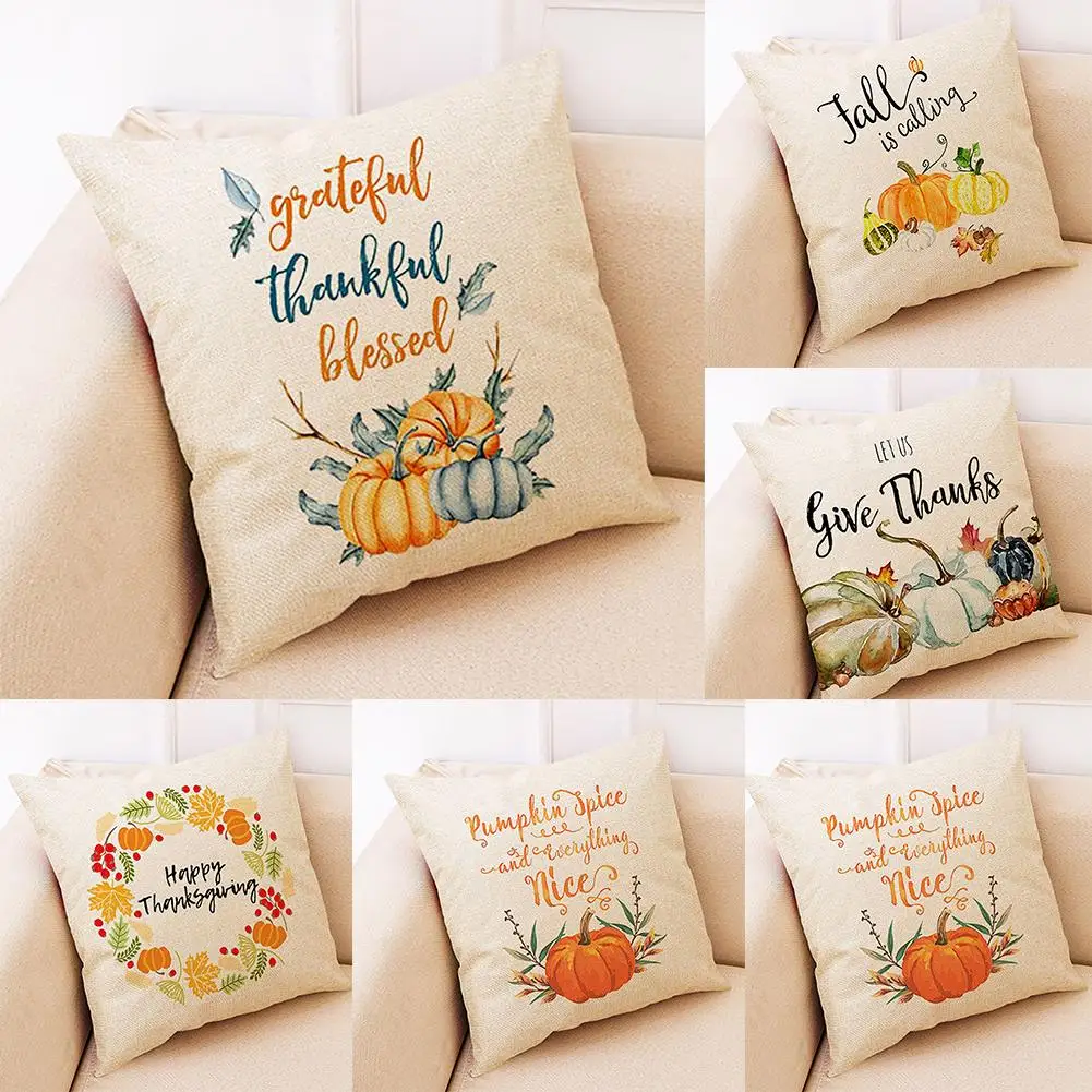Autumn Theme Thanksgiving Sofa Pillowcase Pumpkin Pattern Cotton Hug Pillowcase Car Home Sofa Cushion Decoration
Autumn Theme Thanksgiving Sofa Pillowcase Pumpkin Pattern Cotton Hug Pillowcase Car Home Sofa Cushion Decoration