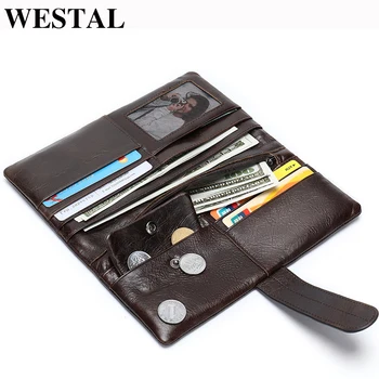 WESTAL Wallet Male Genuine Leather Men's Wallets for Credit Card Holder Clutch Male bags Coin Purse Men's Genuine leather 6018
WESTAL Wallet Male Genuine Leather Men's Wallets for Credit Card Holder Clutch Male bags Coin Purse Men's Genuine leather 6018