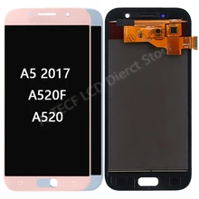 Ensemble écran tactile LCD de remplacement, 5.2 pouces, pour Samsung Galaxy A5 2017 A520 A520=