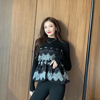 ZCWXM 2020 Fashion T Shirt Women Fake Two Pieces Pullovers Spring Long Sleeve Ruffles Korean Knitted Patchwork T-shirt
ZCWXM 2020 Fashion T Shirt Women Fake Two Pieces Pullovers Spring Long Sleeve Ruffles Korean Knitted Patchwork T-shirt