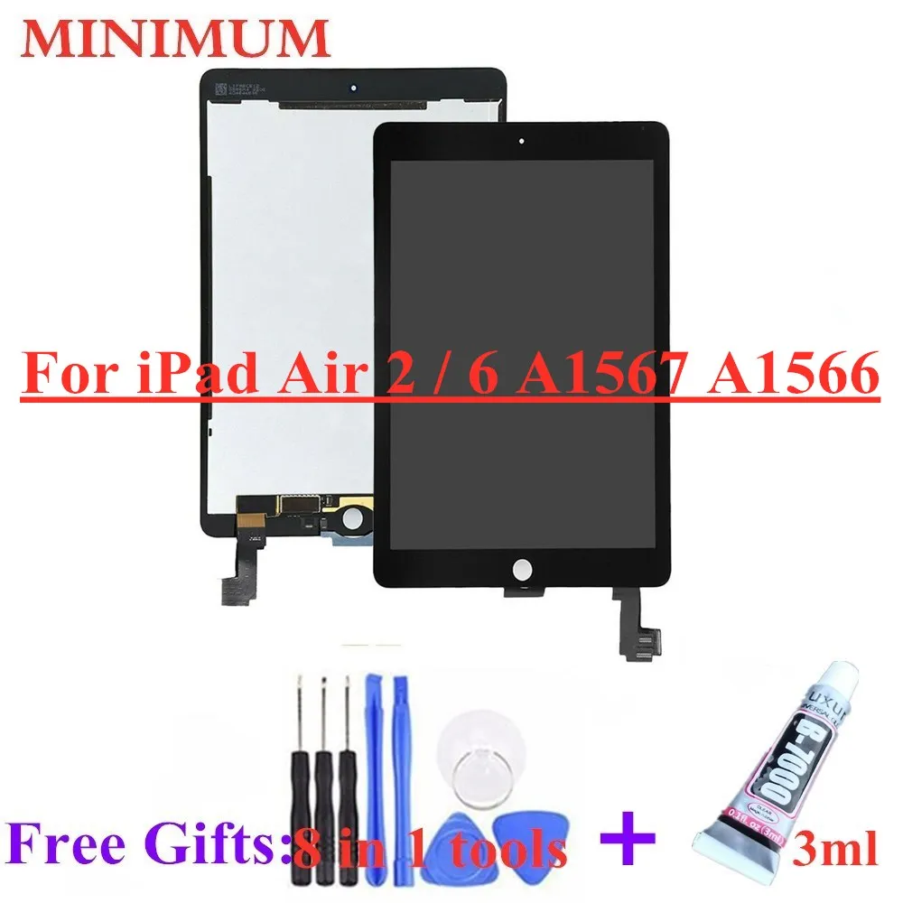 Tested AAA+ Grade For iPad Air 2 A1567 A1566 LCD Display Touch Screen Digitizer Assembly Replacement Parts For iPad 6 LCDs
Tested AAA+ Grade For iPad Air 2 A1567 A1566 LCD Display Touch Screen Digitizer Assembly Replacement Parts For iPad 6 LCDs