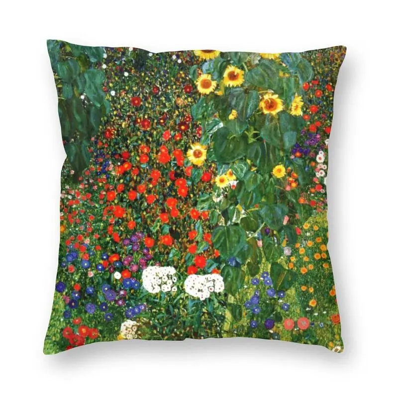 Farm Garden With Sunflowers Square Pillowcover Decoration Gustav Klimt Painting Art Cushions Throw Pillow for Sofa
Farm Garden With Sunflowers Square Pillowcover Decoration Gustav Klimt Painting Art Cushions Throw Pillow for Sofa