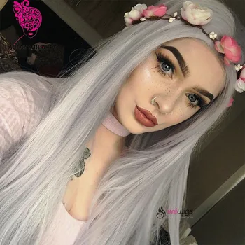 Fantasy Hand Tied Black to Grey Long straight High Temperature Fiber Heat Resistant Glueless Synthetic Front Lace Wig For Women
Fantasy Hand Tied Black to Grey Long straight High Temperature Fiber Heat Resistant Glueless Synthetic Front Lace Wig For Women