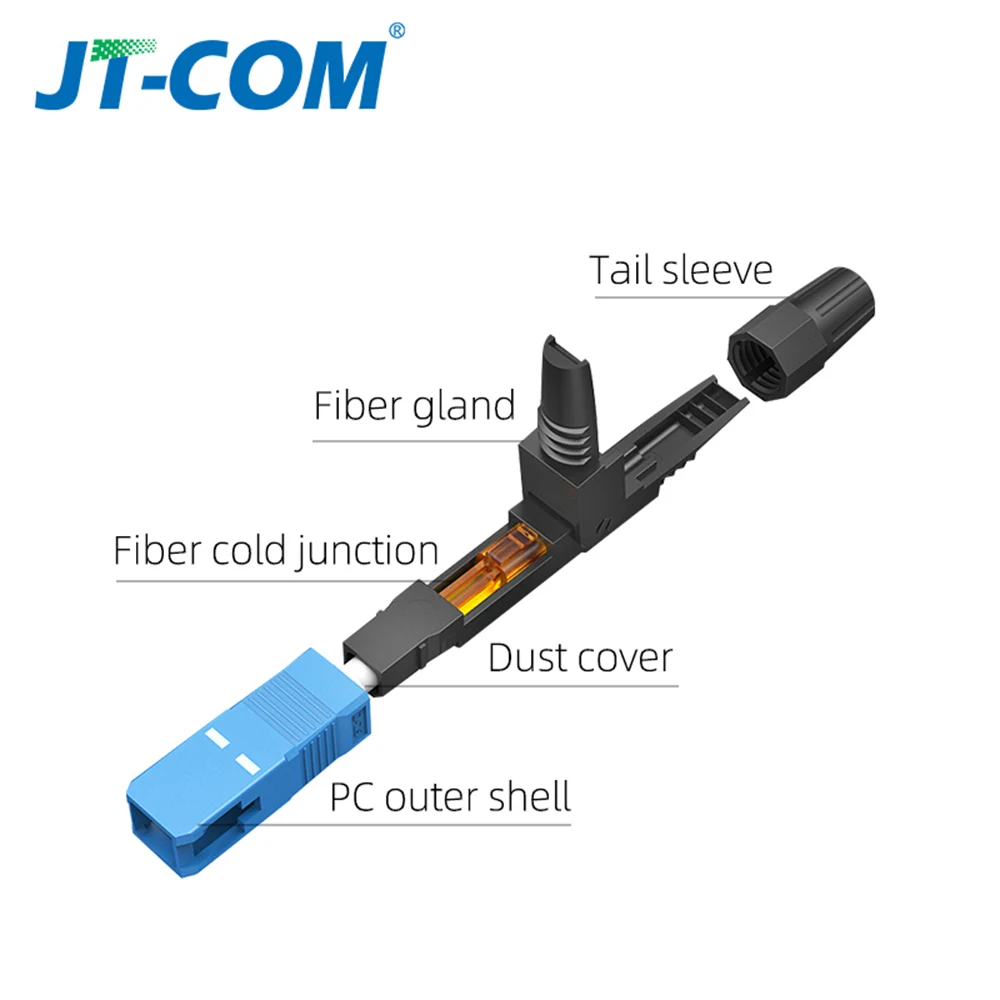 Волоконно оптический Быстрый Соединитель FTTH SC APC Одномодовый волоконно адаптер