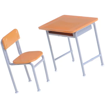 1 Set (a chair and a table) Dollhouse minature Classroom Table and Chair Set for kids Toys Desk for Doll Students
1 Set (a chair and a table) Dollhouse minature Classroom Table and Chair Set for kids Toys Desk for Doll Students