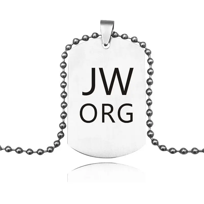 Jehovah's Witnesses JW org Necklace best life ever Keychain Titanium Steel Military 
Jehovah's Witnesses JW org Necklace best life ever Keychain Titanium Steel Military
