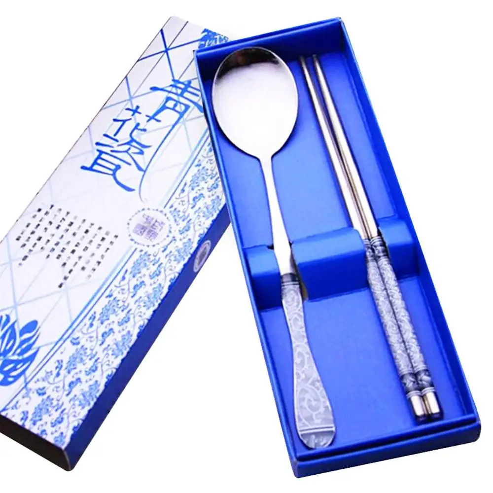 HOT SALES!!! 2Pcs Outdoor Travel Portable Stainless Steel Chopsticks Spoon Tableware Gift Set 2pcs/set with chopsticks spoon
HOT SALES!!! 2Pcs Outdoor Travel Portable Stainless Steel Chopsticks Spoon Tableware Gift Set 2pcs/set with chopsticks spoon