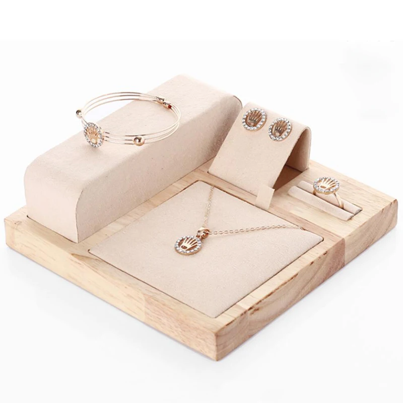Fashion Bamboo Velvet Jewelry Display Tray Ring Box Earring Necklace Bracelet Pendant Display Organizer Jewelry Storage
Fashion Bamboo Velvet Jewelry Display Tray Ring Box Earring Necklace Bracelet Pendant Display Organizer Jewelry Storage