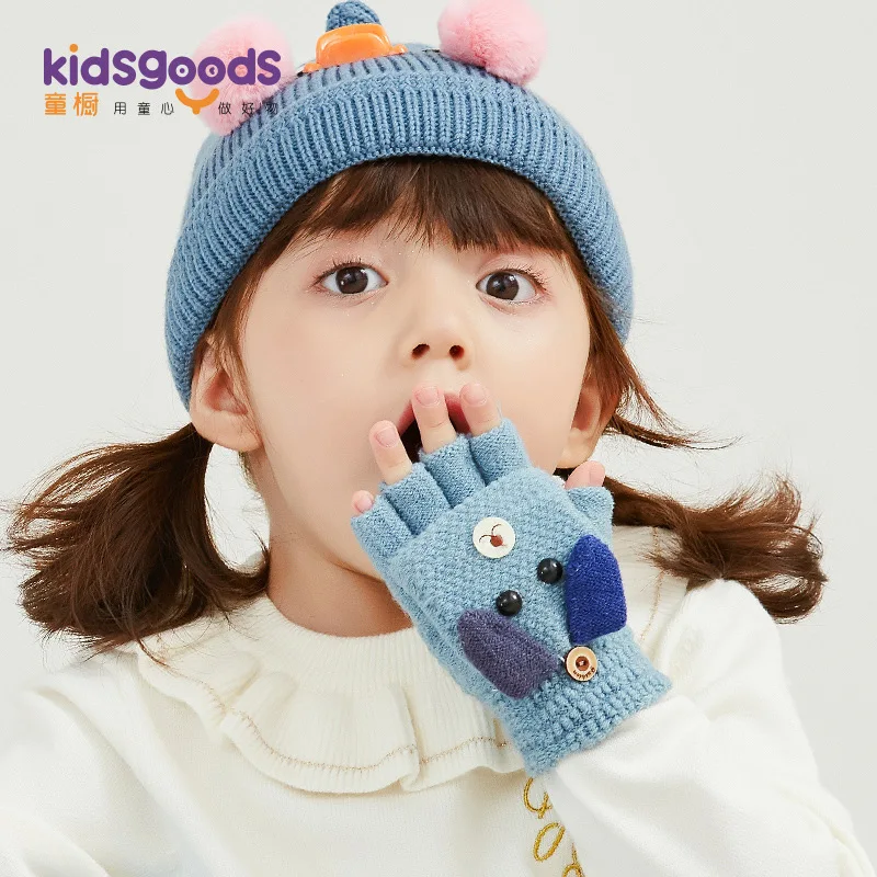 Flip Gloves Autumn And Winter Children Cute Fingers Big Kid plus Velvet Cartoon Warm Thick Young STUDENT'S Women's Yarn Knitted
Flip Gloves Autumn And Winter Children Cute Fingers Big Kid plus Velvet Cartoon Warm Thick Young STUDENT'S Women's Yarn Knitted