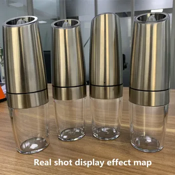 2020 New Grinder Gravity Automatic Induction Salt and Pepper Grinder Set with Blue LED Working Indicator Mills
2020 New Grinder Gravity Automatic Induction Salt and Pepper Grinder Set with Blue LED Working Indicator Mills