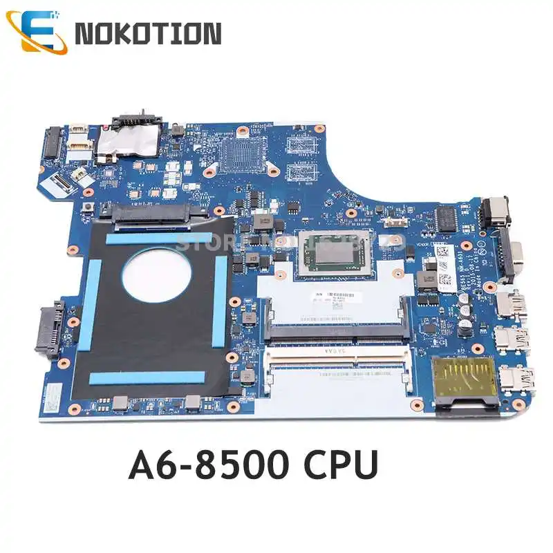 NOKOTION Laptop Motherboard For Lenovo ThinkPad E565 01AW115 BE565 NM-A631 MAIN BOARD A6-8500 CPU DDR3 | Компьютеры и офис