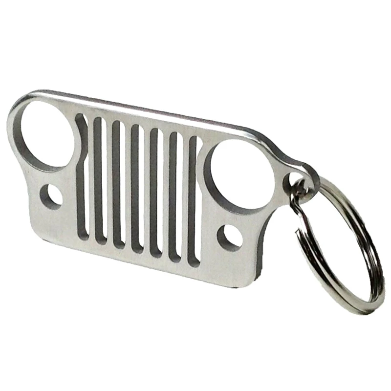 1PCS Stainless Steel Grill Key Chain Keychain Metal Chrome Ring For Jeep Wrangler Car Styling Newest
1PCS Stainless Steel Grill Key Chain Keychain Metal Chrome Ring For Jeep Wrangler Car Styling Newest