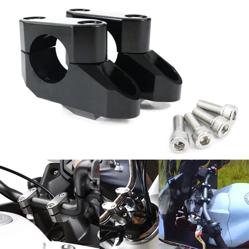 

For KTM 690 LC 950 LC 990 LC 690 E+R Freeride E-XC 28mm 1 1/8" Motorcycle Handlebar Risers Extension Back Moved Mounting Riser