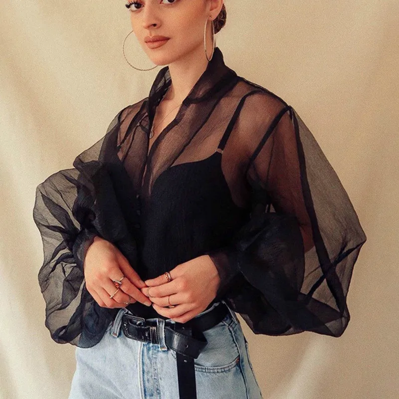 WOMENGAGA NEW SPRING 2019 Sexy Gauze Hubble-bubble Sleeve Buckle Cardigan Jacket Suit-dress Autumn XX998
WOMENGAGA NEW SPRING 2019 Sexy Gauze Hubble-bubble Sleeve Buckle Cardigan Jacket Suit-dress Autumn XX998