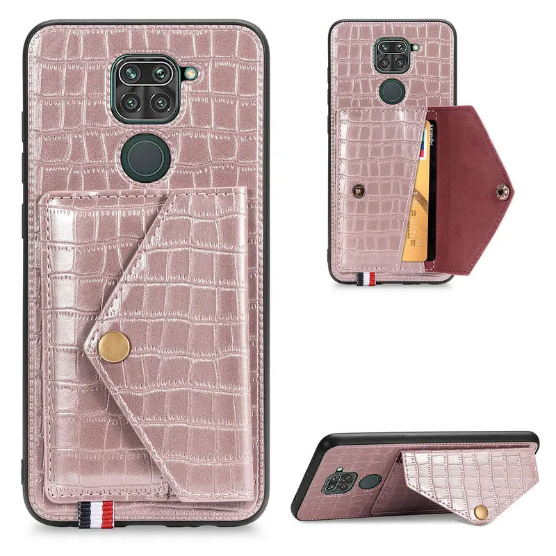 XiaoMi RedMi Note9 Case Crocodile Pattern Wallet Card slot Car Bracket Back Cover For RedMi Note 9 10X 4G Anti-fall Case Cover
XiaoMi RedMi Note9 Case Crocodile Pattern Wallet Card slot Car Bracket Back Cover For RedMi Note 9 10X 4G Anti-fall Case Cover