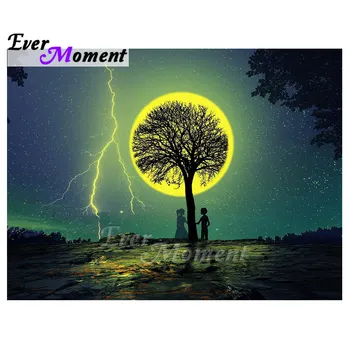 Ever Moment Wholesale Home Decoration Imagery Night Moon Tree Lovers 5D Handmade Diamond Painting Kits Wall Art Craft 5L437
Ever Moment Wholesale Home Decoration Imagery Night Moon Tree Lovers 5D Handmade Diamond Painting Kits Wall Art Craft 5L437