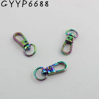 30pcs 100pcs 9mm NEW Rainbow trigger snap hook metal swivel clasp lobster claws swivel hooks hardware hook clasp
30pcs 100pcs 9mm NEW Rainbow trigger snap hook metal swivel clasp lobster claws swivel hooks hardware hook clasp