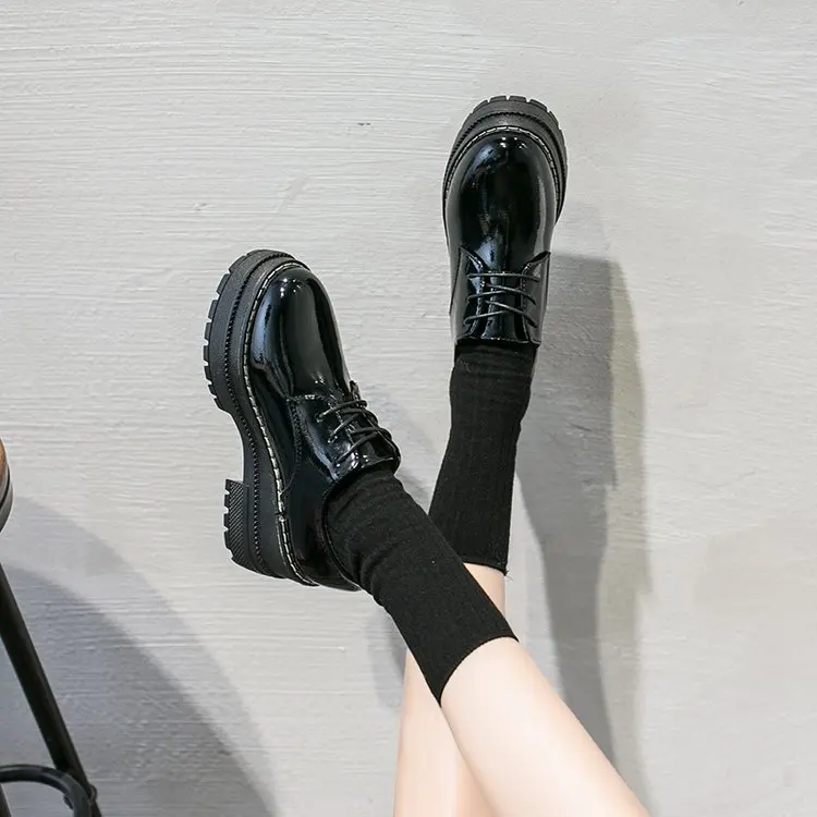 Shoes Women's 2020 Spring New Style Pu Platform Heel Lolita WOMEN'S Shoes Students Versatile Semi-high Heeled Platform Shoes Sho
Shoes Women's 2020 Spring New Style Pu Platform Heel Lolita WOMEN'S Shoes Students Versatile Semi-high Heeled Platform Shoes Sho
