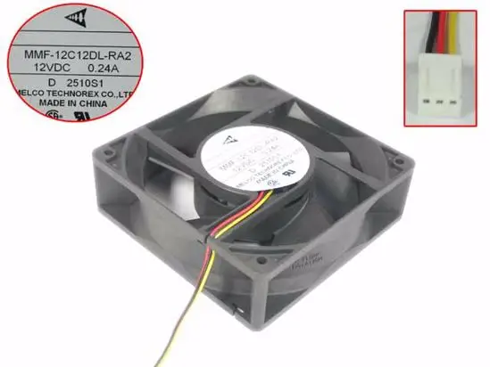 Трехпроводный охлаждающий вентилятор для сервера Melco MMF-12C12DL-RA2 DC 12 В 120 А 120x38 мм
Трехпроводный охлаждающий вентилятор для сервера Melco MMF-12C12DL-RA2 DC 12 В 120 А 120x38 мм