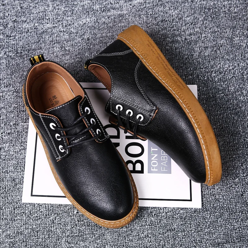 Ankle Spring Autumn Lace-Up Men Western Boots Casual Low Fashion Military Work Boots PU Sewing Solid Business Shoes
Ankle Spring Autumn Lace-Up Men Western Boots Casual Low Fashion Military Work Boots PU Sewing Solid Business Shoes
