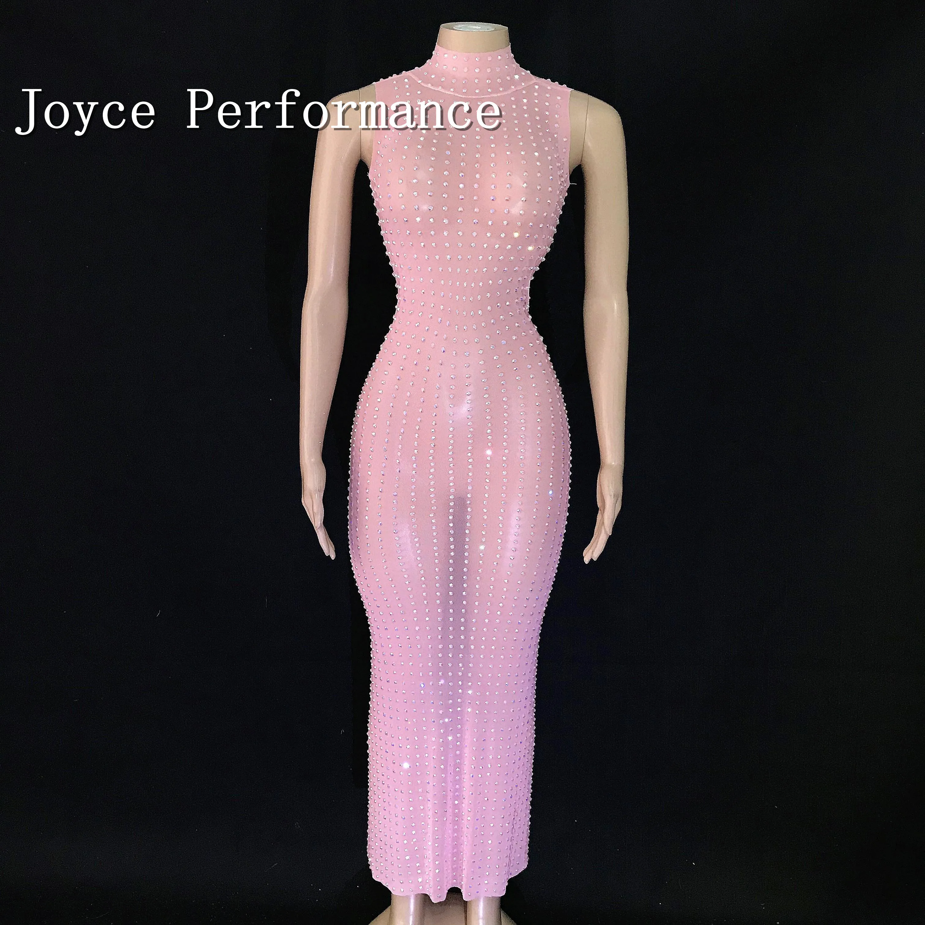 AB Color Full Rhinestones Pink Sleeveless Dress Women Dance Performance canonicals Prom Birthday Celebrate Long Dress
AB Color Full Rhinestones Pink Sleeveless Dress Women Dance Performance canonicals Prom Birthday Celebrate Long Dress
