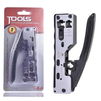 Network Crystal Crimping Pliers Multifunctional Heavy Steel Crimping Tools with Sturdy Head Assembly Cable Tester Repair Tools
Network Crystal Crimping Pliers Multifunctional Heavy Steel Crimping Tools with Sturdy Head Assembly Cable Tester Repair Tools