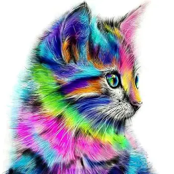Drill Shiny 5D DIY Diamond Painting Colorful Cat Painting 3D Animal Cross Stitch Mosaic Diamond Embroidery Needlework Crafts
Drill Shiny 5D DIY Diamond Painting Colorful Cat Painting 3D Animal Cross Stitch Mosaic Diamond Embroidery Needlework Crafts