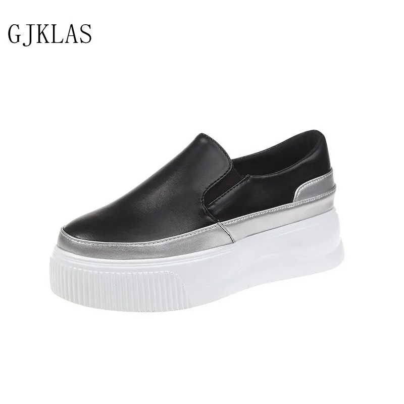 Platform Sneakers Slip on Shoes for Women White Black Leather Casual Shoes Woman Chunky Sneakers Loafers Fashion Sport Femme
Platform Sneakers Slip on Shoes for Women White Black Leather Casual Shoes Woman Chunky Sneakers Loafers Fashion Sport Femme