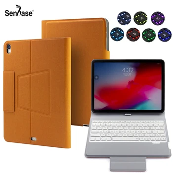 7 Colors Backlit Wireless Bluetooth Keyboard PU Leather Removable Stand Cover For Apple iPad Pro 11 inch 2018 Protective Case
7 Colors Backlit Wireless Bluetooth Keyboard PU Leather Removable Stand Cover For Apple iPad Pro 11 inch 2018 Protective Case