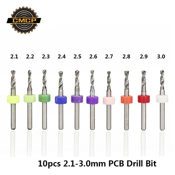 CMCP Mini PCB Drill Bit 10pcs 2.1-3.0mm Carbide Micro Drill Bits For PCB Printed Circuit Board CNC Drill Bit Machine
CMCP Mini PCB Drill Bit 10pcs 2.1-3.0mm Carbide Micro Drill Bits For PCB Printed Circuit Board CNC Drill Bit Machine