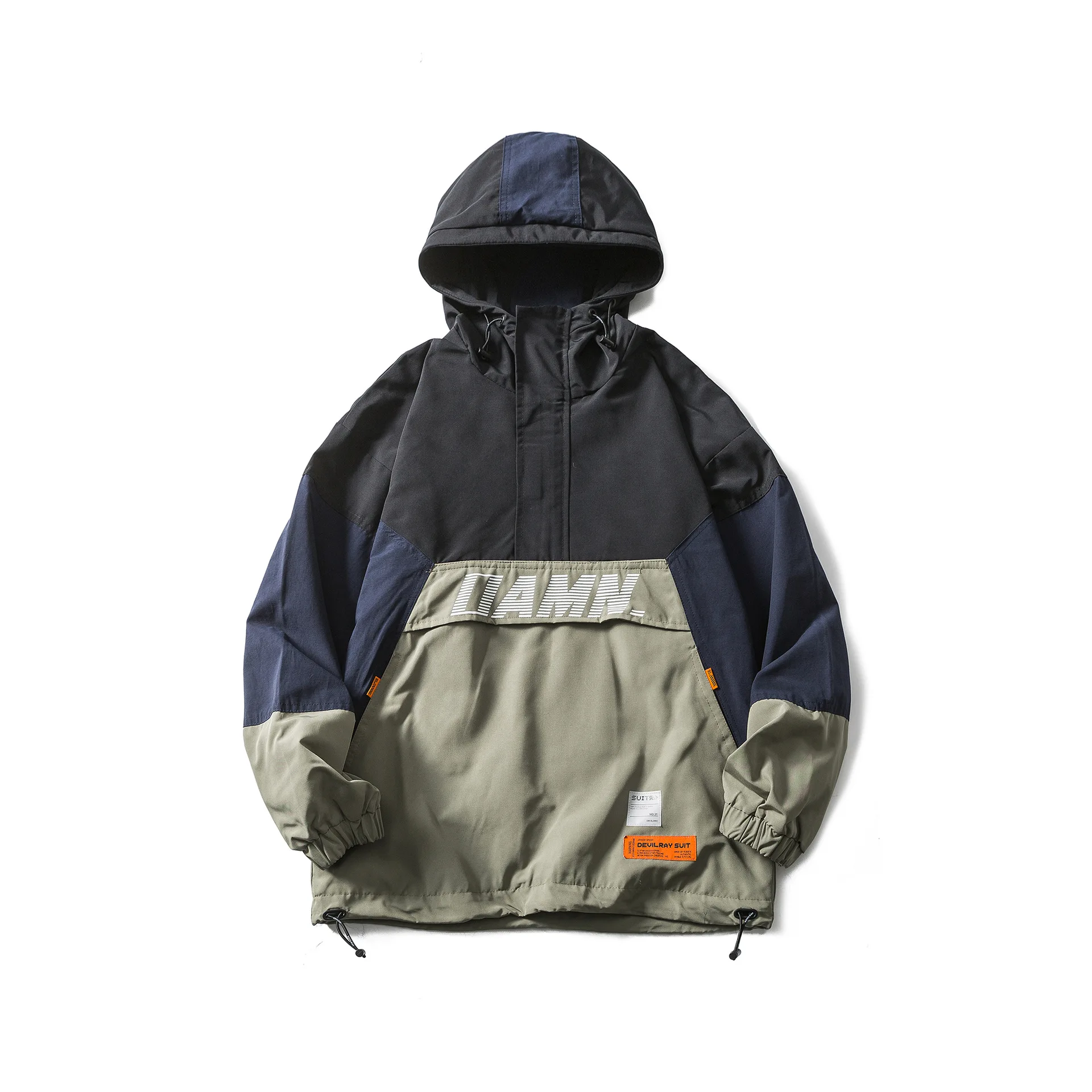Wu Navigation Autumn American-Style INS Contrast Color Joint Hooded Tooling Jacket Men's Popular Brand Loose-Fit Couples Raincoa
Wu Navigation Autumn American-Style INS Contrast Color Joint Hooded Tooling Jacket Men's Popular Brand Loose-Fit Couples Raincoa