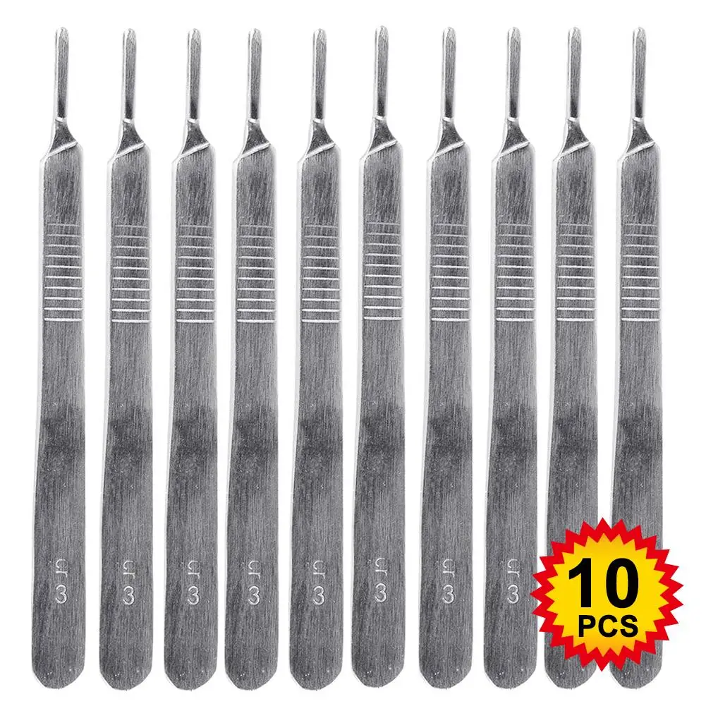 10Pcs Dental Surgical Blades Stainless Steel Scalpel Handle for 10 11 12 15 Stainless Steel
10Pcs Dental Surgical Blades Stainless Steel Scalpel Handle for 10 11 12 15 Stainless Steel
