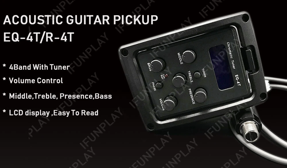 Shop Generic 4Band EQ Equalizer Folk Guitar Preamp Piezo Pickup Guitar