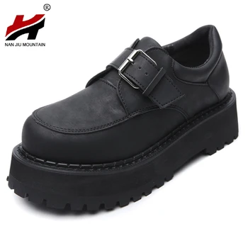 NAN JIU MOUNTAIN 2021 Autumn Genuine Leather Women's Shoes Middle Heel Round Head Outdoor Shoes Plus Size 39
NAN JIU MOUNTAIN 2021 Autumn Genuine Leather Women's Shoes Middle Heel Round Head Outdoor Shoes Plus Size 39