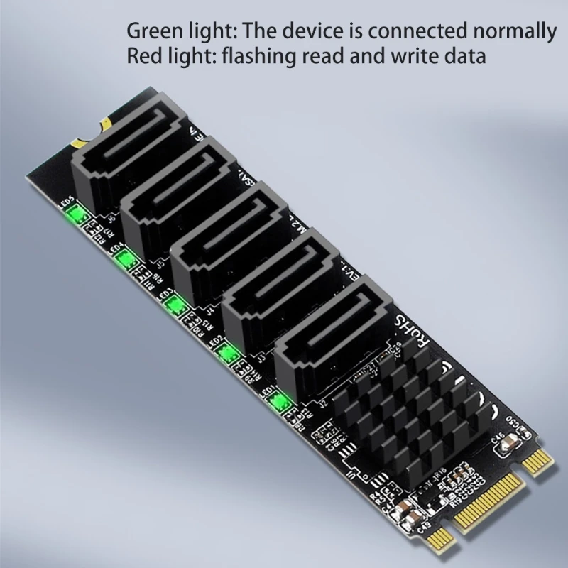 Компьютерный расширительный адаптер P8DC M.2 B-Key Sata к SATA 3 6G SSD с 5 разъемами
Компьютерный расширительный адаптер P8DC M.2 B-Key Sata к SATA 3 6G SSD с 5 разъемами