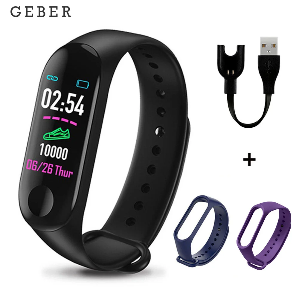 Smart Bracelet Waterproof Wristband For M3 Sleep Heart Rate Monitor Blood Pressure Fitness Tracker Smart Watch Band Pedometer
Smart Bracelet Waterproof Wristband For M3 Sleep Heart Rate Monitor Blood Pressure Fitness Tracker Smart Watch Band Pedometer